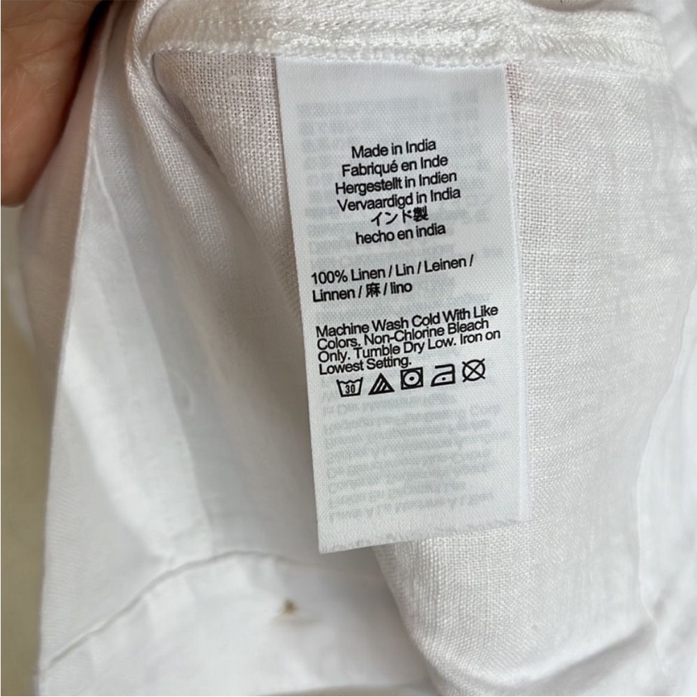 Jcrew Squareneck button-up top in linen - Picture 8 of 8